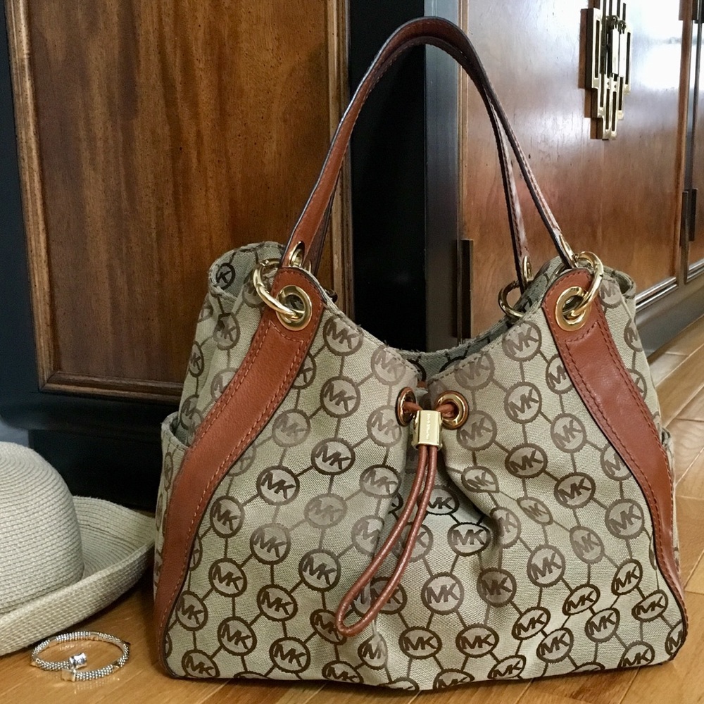 Michael Kors Ludlow Signature Jaquard Satchel - image 1